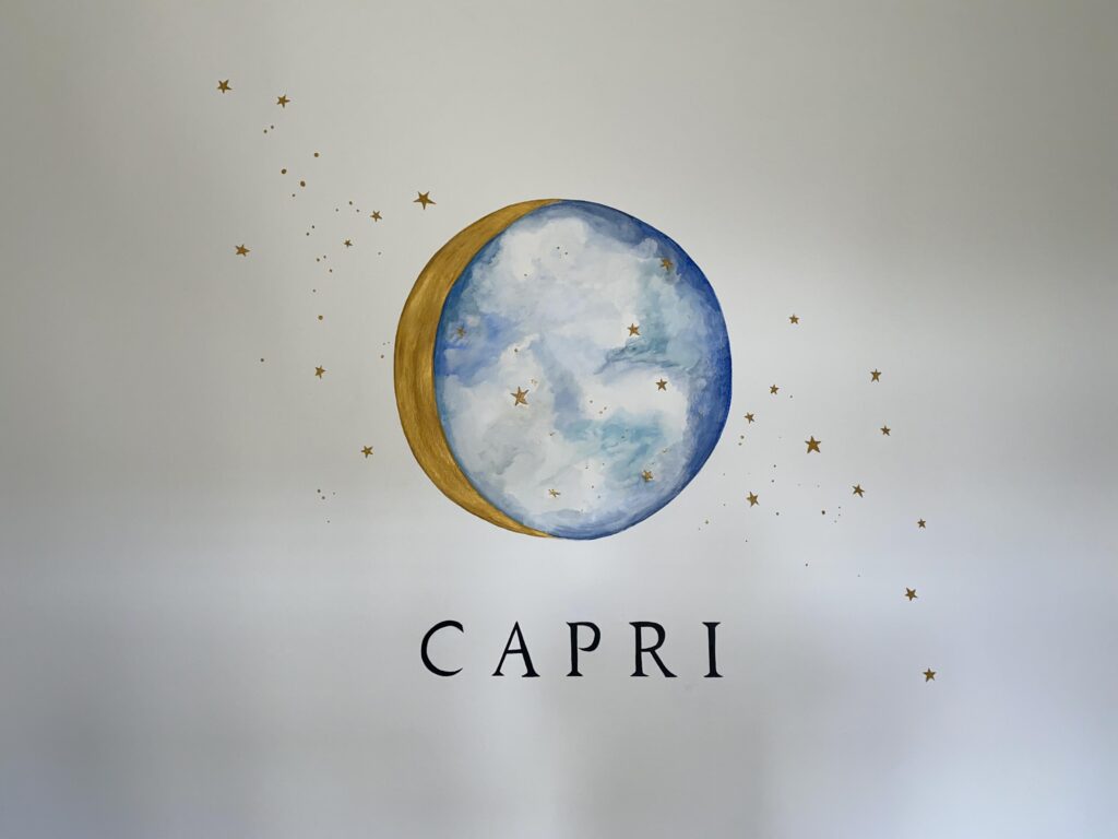 Kinderkamer schildering geboortekaartje