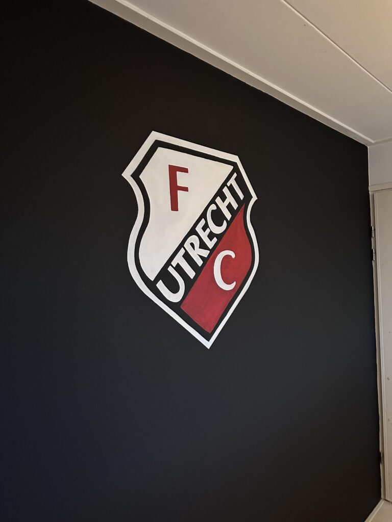 FC Utrecht muurschildering eindresultaat